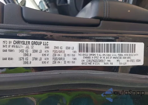 2013 Jeep Grand Cherokee Laredo z USA, uszkodzony, nr VIN 1C4RJFAG2DC505917